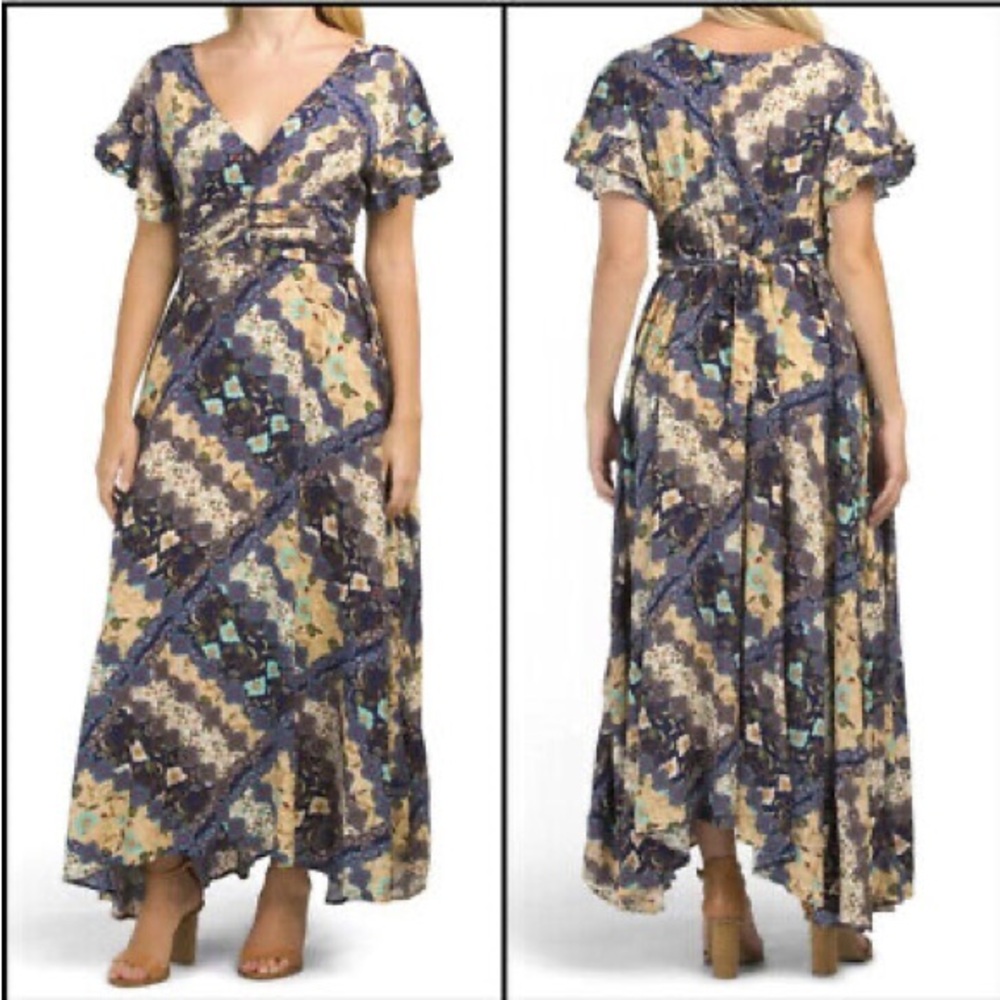 Anthropologie | Ghandi Maxi Floral Dress